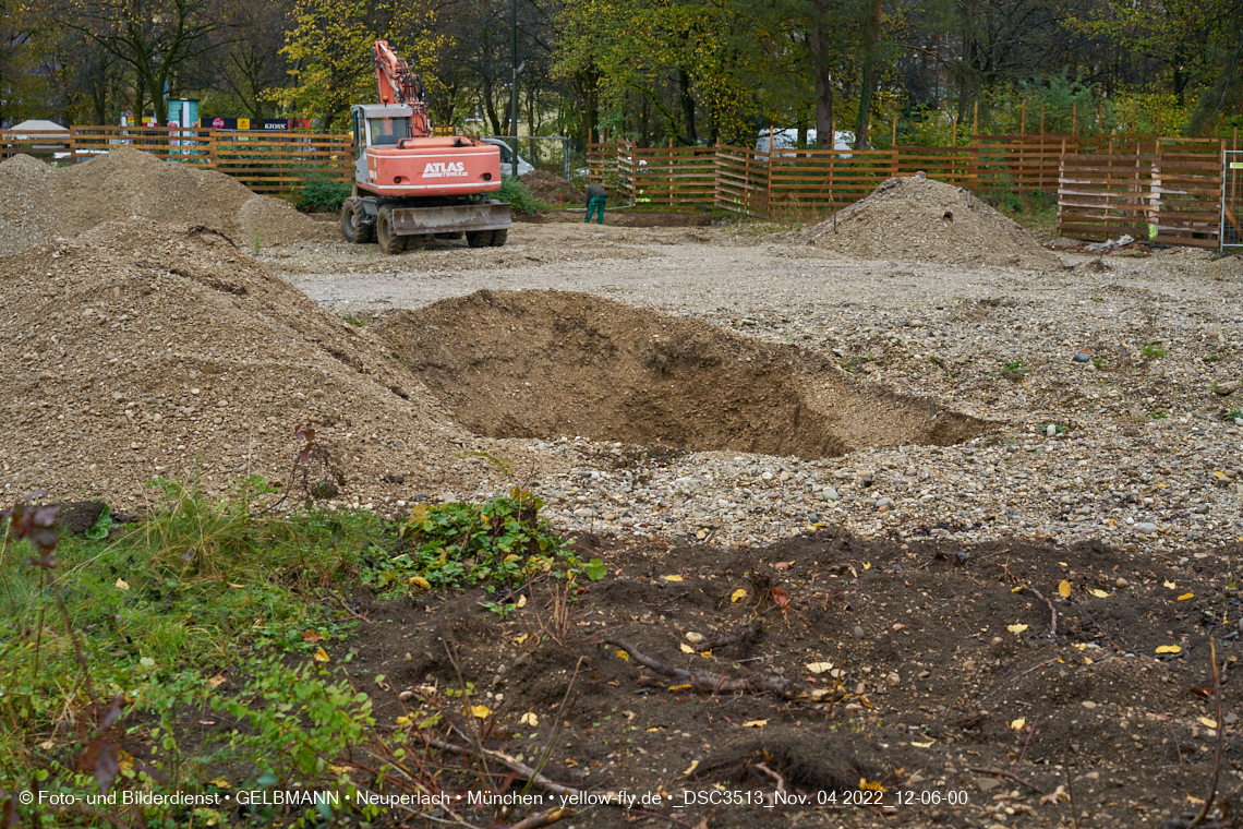 04.11.2022 - Baustelle an der Quiddestraße Haus für Kinder in Neuperlach